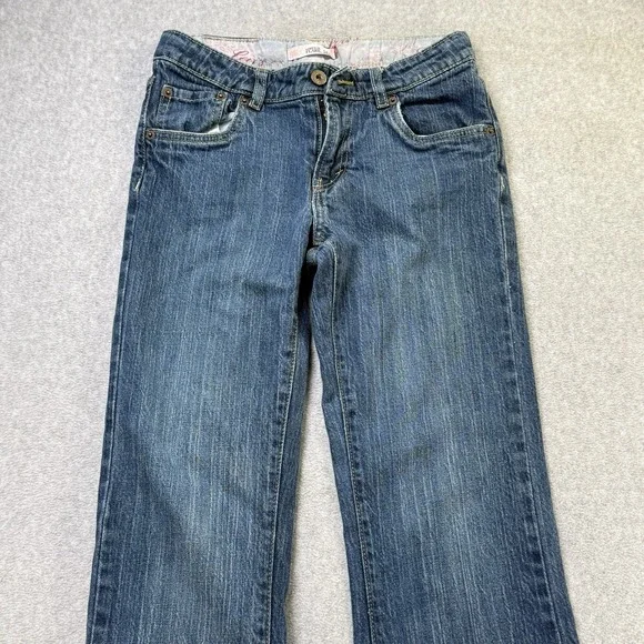 Levi's Girls 16 Regular 517 Stretch Flare Blue Denim Jeans Y2K‎ Style - Picture 2 of 9